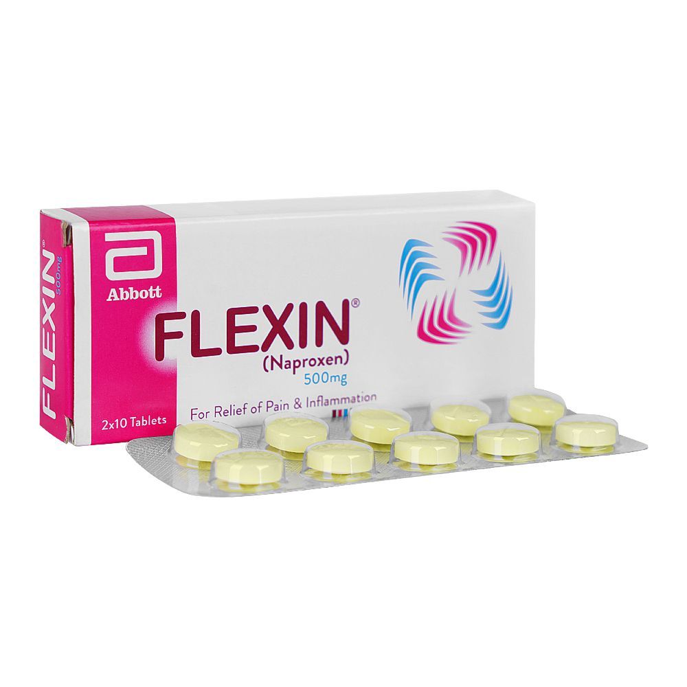 Flexin Tablets 500Mg (1 Strip = 10 Tablets)