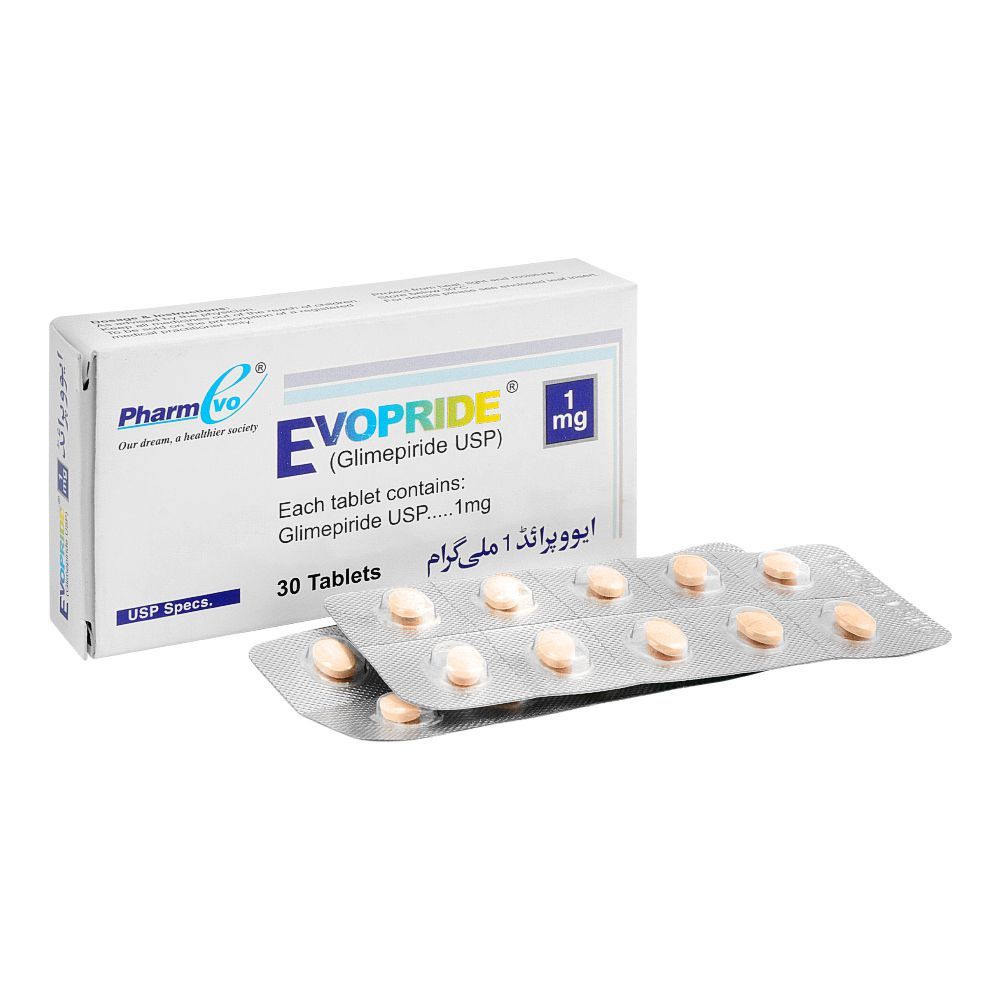 Evopride Tablets 1Mg (1 Strip = 10 Tablets)