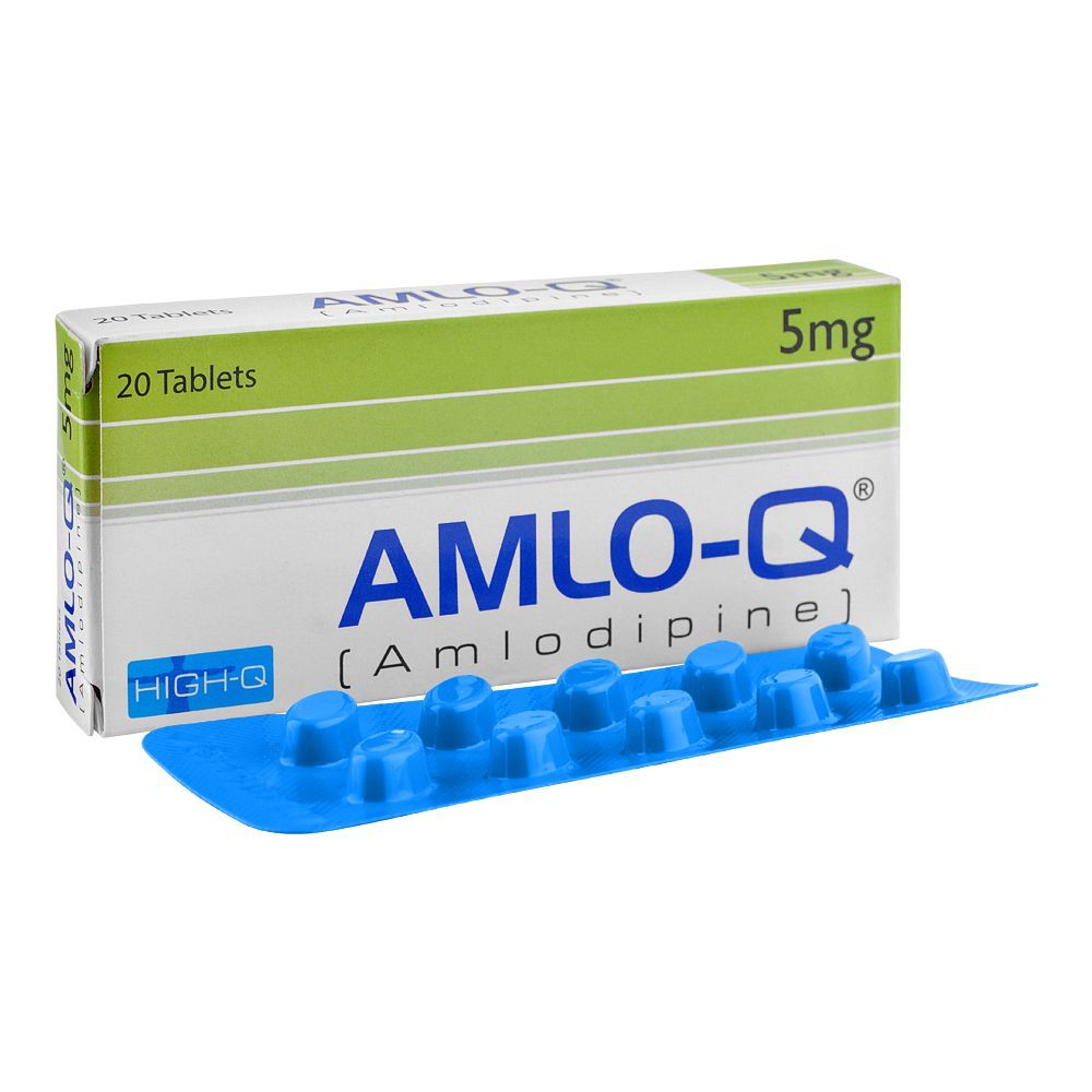 Amlo-Q Tablets 5Mg (1 Strip = 10 Tablets)