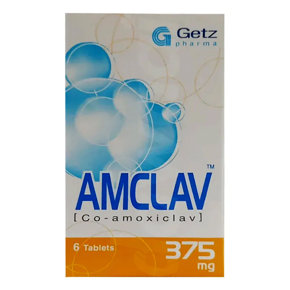 Amclav Tablets 375Mg (1 Bottle = 6 Tablets)