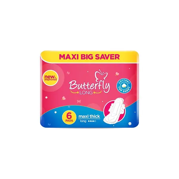 butterfly Maxi Thick Pad Large (6 Pieces / Pack)