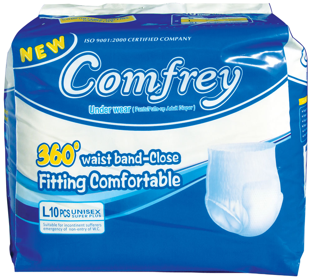 Comfrey Pant Large Adult Diapers (10 Pieces / Pack)