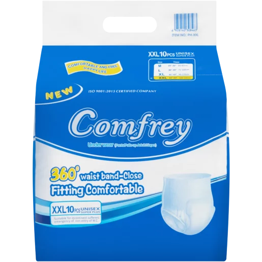 Comfrey Pant Extra Extra Large Adult Diapers (10 Pieces / Pack)