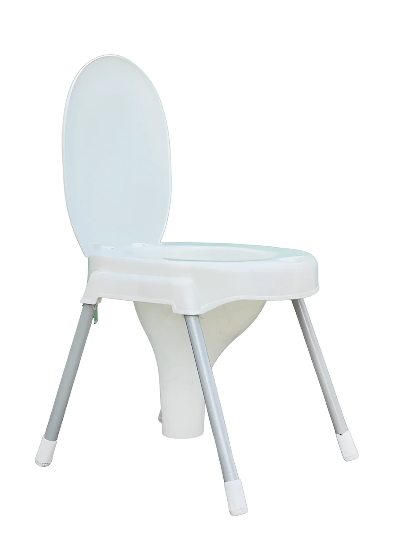 Commod Stool (White Plastic)