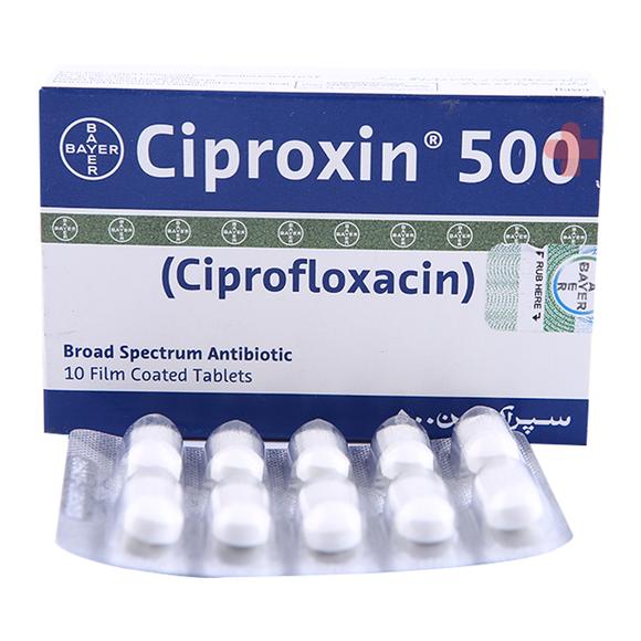 Ciproxin Tablets 500Mg (1 Box = 1 Strip)(1 Strip = 10 Tablets)