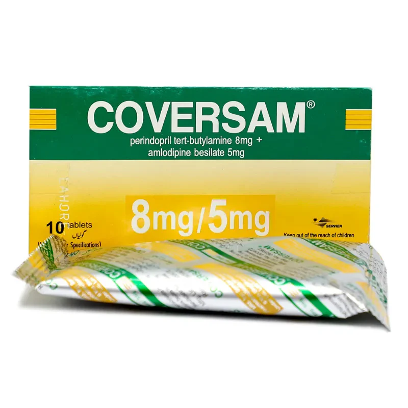 Coversam Tablets 8Mg/5Mg (1 Box = 1 Strip)(1 Strip = 10 Tablets)