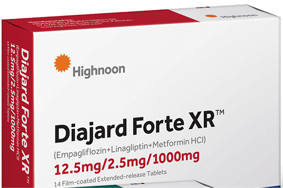 Diajard Forte Xr Tablets 12.5/2.5/1000Mg (1 Box = 2 Strips) (1 Strip = 7 Tablets)
