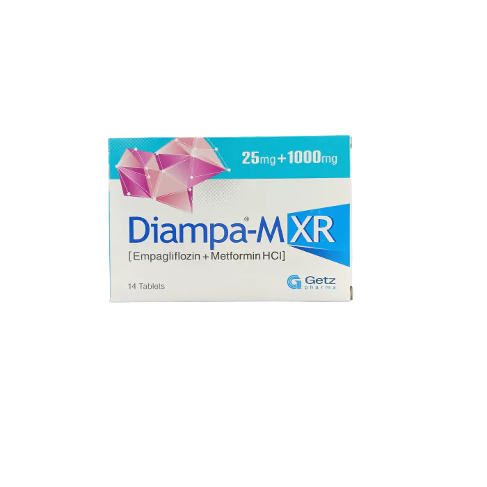 Diampa-M Xr Tablets 25Mg+1000Mg (1 Strip = 7 Tablets)