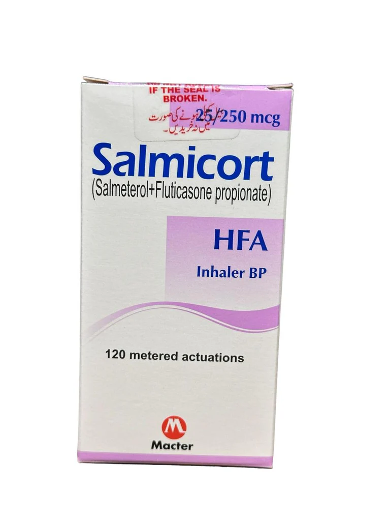 Salmicort Hfa Inhaler 25/250Mcg