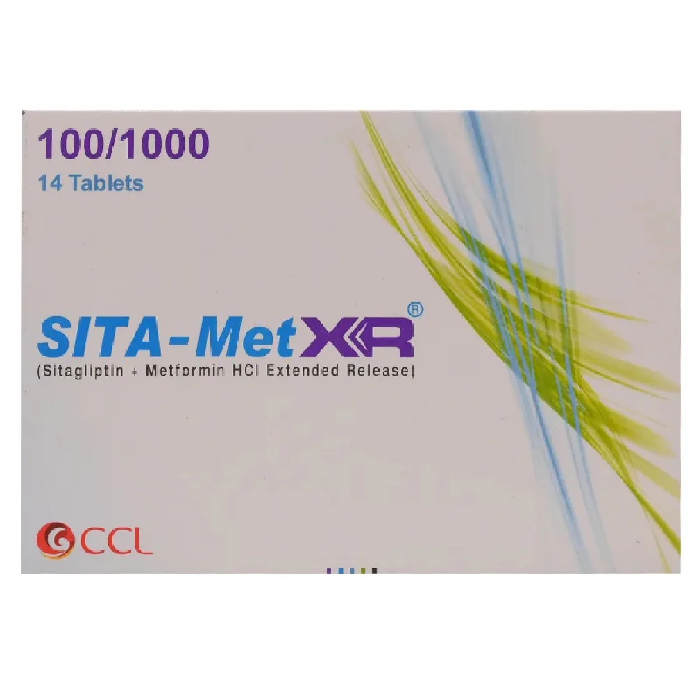 Sita-Met Xr Tablets 100/1000Mg (1 Strip = 7 Tablets)