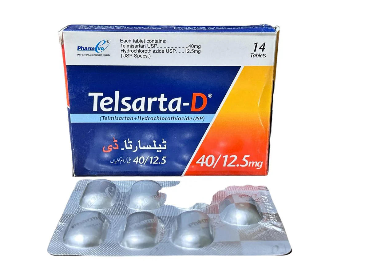 Telsarta-D Tablets 40/12.5Mg (1 Box = 2 Strips) (1 Strip = 7 Tablets)