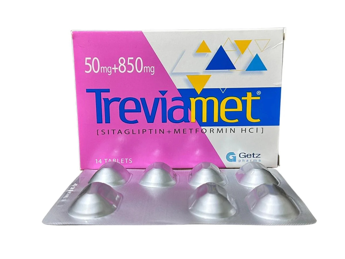Treviamet Tablets 50Mg+850Mg (1 Strip = 7 Tablets)