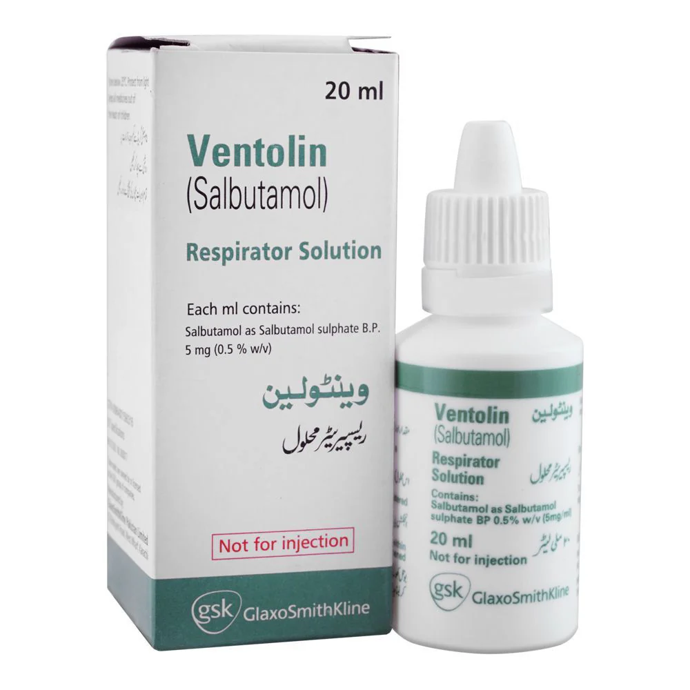 Ventolin 20Ml Respirator Solution 5Mg
