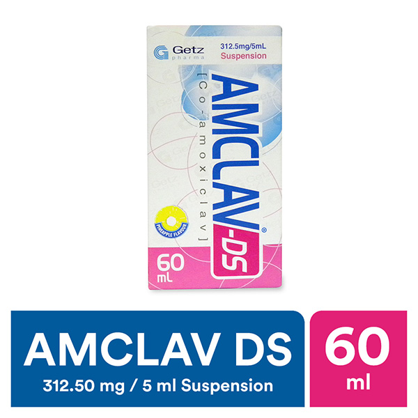 Amclav Ds 60Ml Suspension 312.5Mg/5Ml