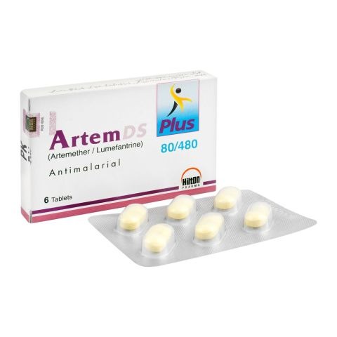 Artem-Ds Plus Tablets 80/480Mg (1 Box = 1 Strip)(1 Strip = 8 Tablets)