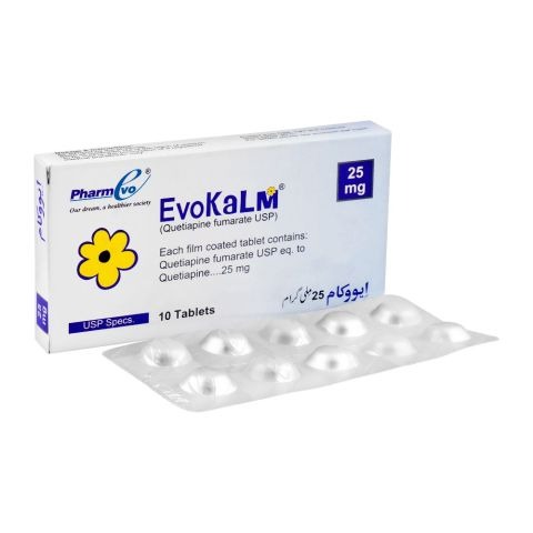 Evokalm Tablets 25Mg (1 Box = 1 Strip)(1 Strip = 10 Tablets)