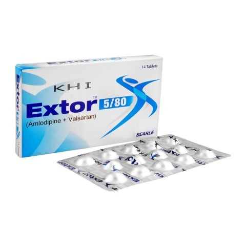 Extor Tablets 5/80Mg (1 Box = 1 Strip)(1 Strip = 14 Tablets)