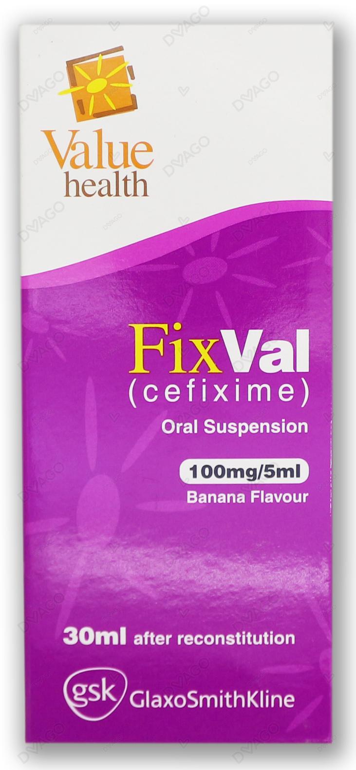 Fixval 30Ml Suspension 100Mg