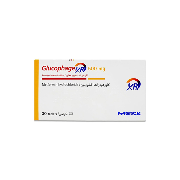 Glucophage-Xr Tablets 500Mg (1 Box = 3 Strips) (1 Strip = 10 Tablets)