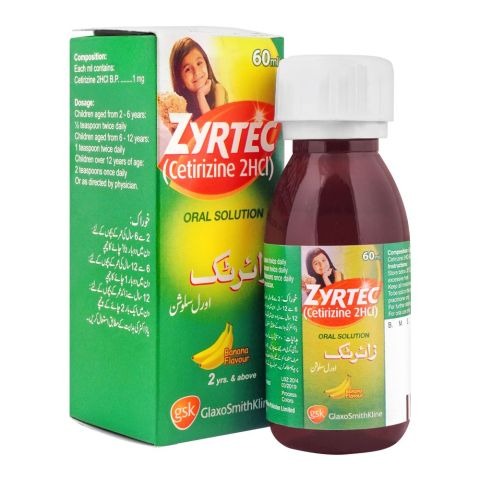 Zyrtec 60Ml Syrup 5Mg/5Ml