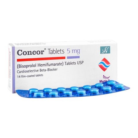 Concor Tablets 5Mg (1 Box = 1 Strip)(1 Strip = 14 Tablets)