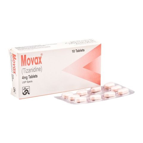 Movax Tablets 4Mg (1 Box = 2 Strips) (1 Strip = 10 Tablets)