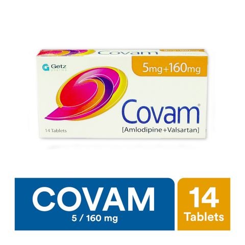 Covam Tablets 5Mg+160Mg (1 Strip = 7 Tablets)