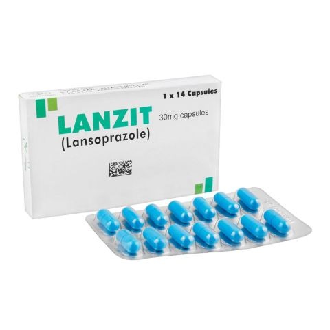 Lanzit Capsules 30Mg (1 Box = 1 Strip)(1 Strip = 14 Capsules)
