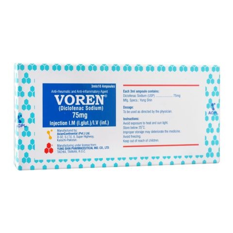 Voren Im/Iv Injection 75Mg/3Ml (1 Box = 100 Ampoules)