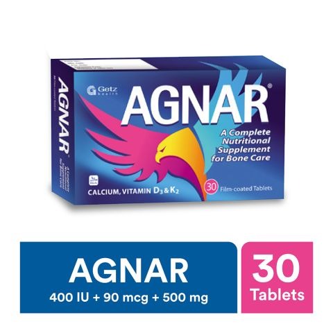 Agnar Tablets 400Iu/90Mcg/500Mg (1 Box = 3 Strips) (1 Strip = 10 Tablets)