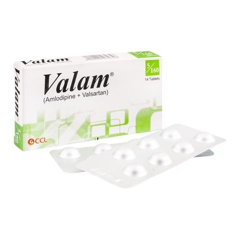 Valam Tablets 5Mg/160Mg (1 Strip = 7 Tablets)