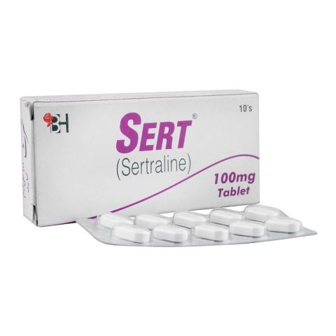 Sert Tablets 100Mg (1 Box = 1 Strip)(1 Strip = 10 Tablets)