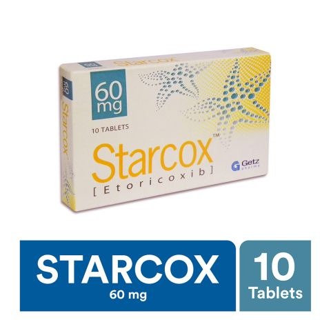 Starcox Tablets 60Mg (1 Box = 1 Strip)(1 Strip = 10 Tablets)