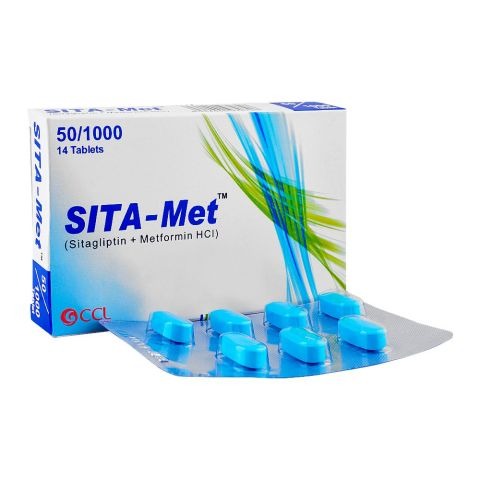 Sita Met Tablets 50/1000Mg (1 Box = 2 Strips) (1 Strip = 7 Tablets)