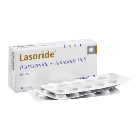 Lasoride Tablets 40Mg/5Mg (1 Box = 3 Strips) (1 Strip = 10 Tablets)