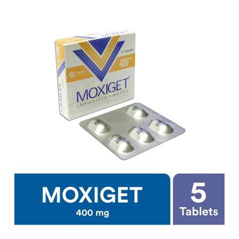 Moxiget Tablets 400Mg (1 Box = 1 Strip)(1 Strip = 5 Tablets)