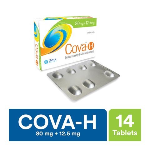 Cova-H Tablets 160Mg+12.5Mg (1 Box = 28 Tablets)