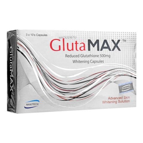 Glutamax Capsules 500Mg (1 Box = 3 Strips) (1 Strip = 10 Capsules)