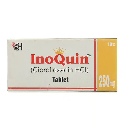 Inoquin Tablets 250Mg (1 Box = 1 Strip)(1 Strip = 10 Tablets)
