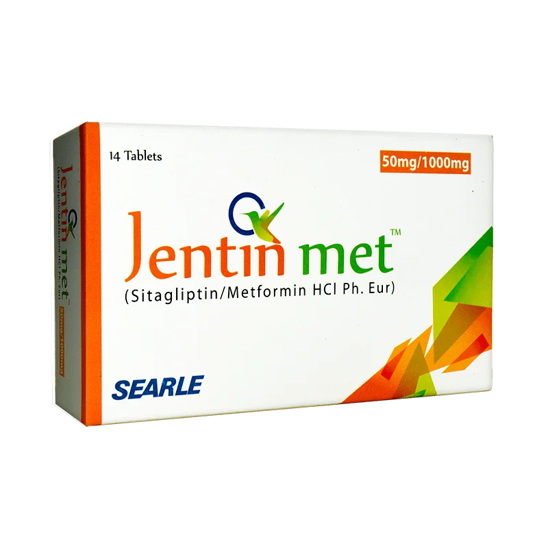 Jentin Met Tablets 50/1000Mg (1 Strip = 7 Tablets)