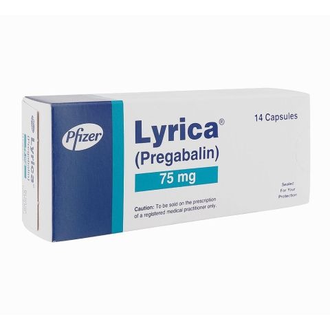 Lyrica Capsules 75Mg (1 Box = 1 Strip)(1 Strip = 14 Capsules)
