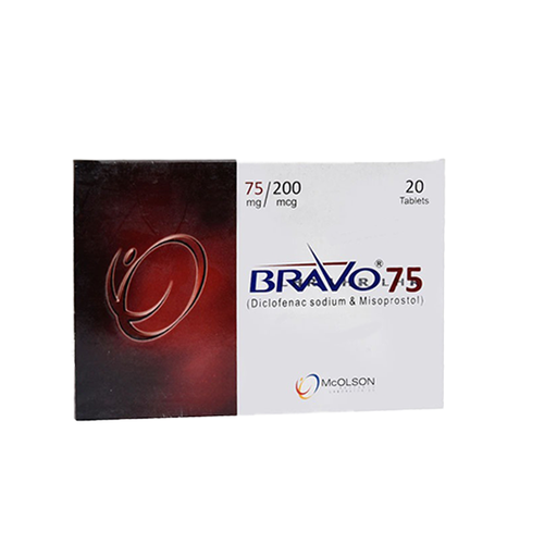 Bravo 75mg Tab 20s