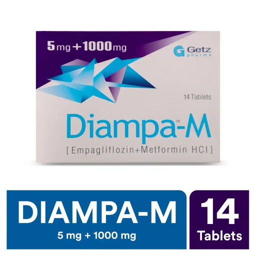 Diampa M (5/1000mg) 14 Tablets