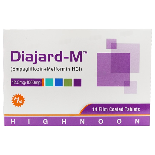 Diajard M 12.5/1000mg Tab 14s
