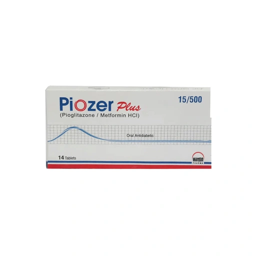 Piozer Plus (15/500mg) 14 Tablets
