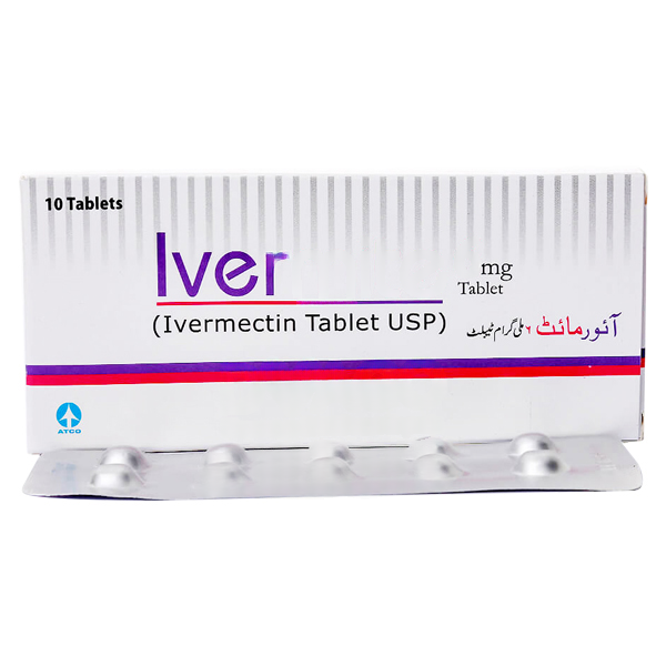 Ivermite Tablets 6Mg (1 Box = 1 Strip)(1 Strip = 10 Tablets)
