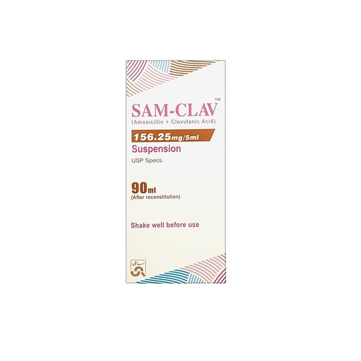 Sam Clav 156.25mg Susp 90Ml
