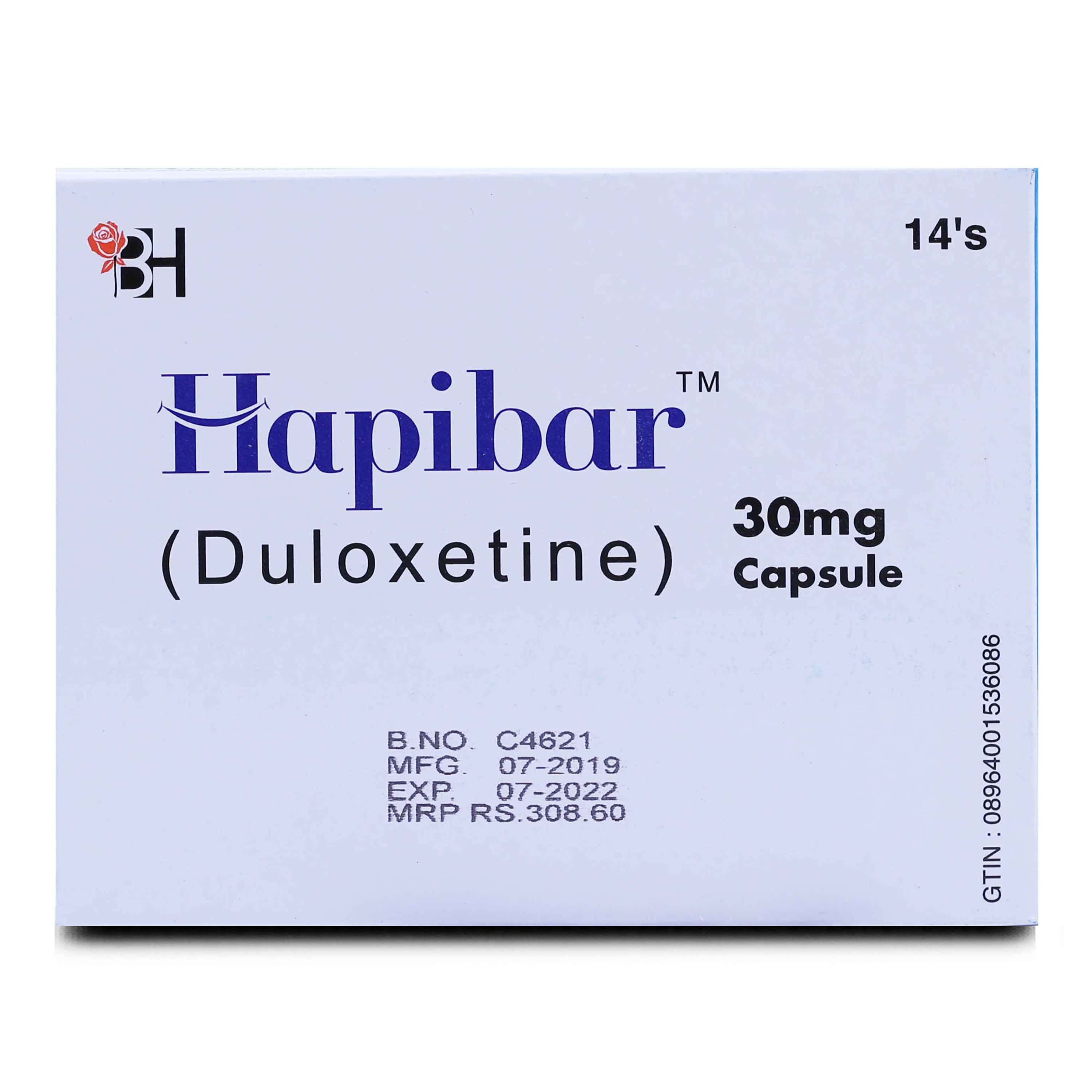 Hapibar 30mg Cap 14s