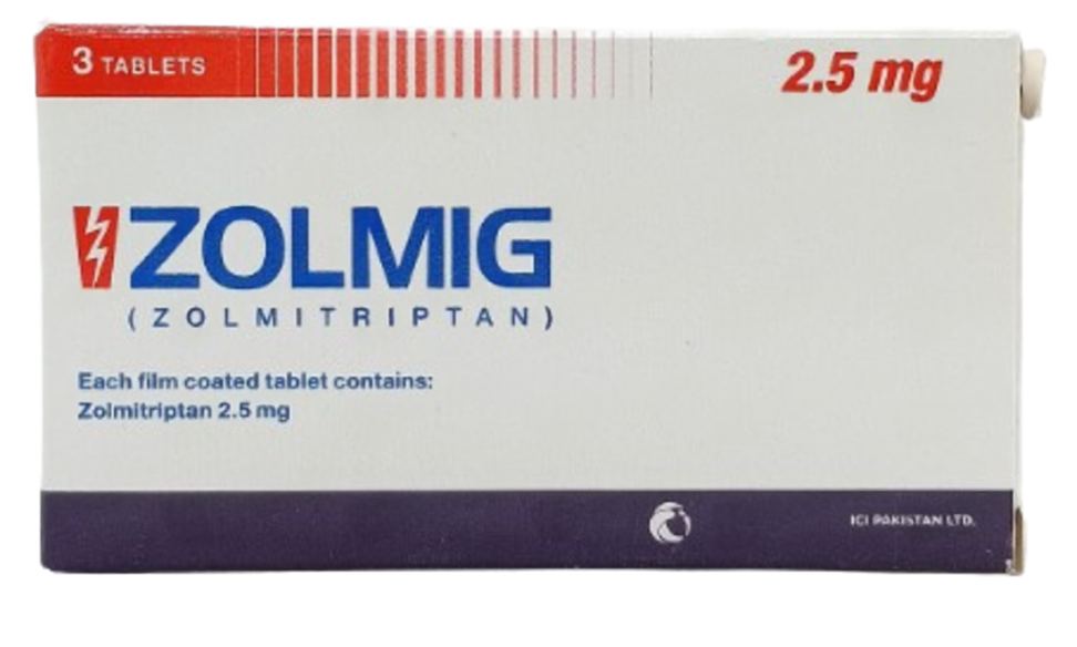 Zolmig 2.5mg 3 Tablets
