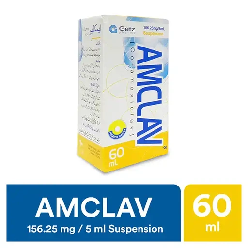 Amclav (156.25mg/5Ml) 60Ml Suspension